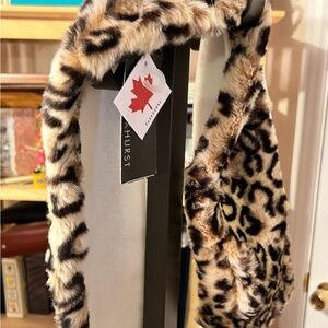 Parkhurst Animal Print Faux Fur Scarf